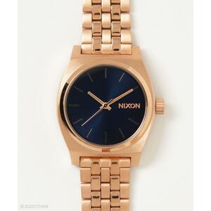 匿名配送！【美品】箱付き【ANALOG.】 THE MEDIUM TIME TELLER ゴールド NIXON 腕時計