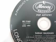 Pop Artistry Sarah Vaughan サラ・ヴォーン MG21069(UCCM-3057) CDのみ 再生確認済 a047_画像2