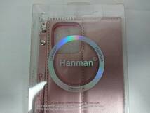 iPhone12/12pro 用 ケース スマホケース ライトピンク Hanman a065_画像2