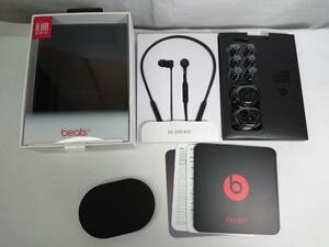 1円～ ジャンク品 Beats by Dr.Dre ワイヤレスイヤホン BeatsX 密閉型 Bluetooth対応 ブラック MLYE2PA/A A1763 箱付 a074