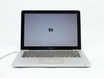 中古　MacBook　Pro　A1278　Core2世代i5　4GB　通電します　バッテリー欠品　　本体止めネジ欠品　詳細不明　ジャンク品　送料無料_画像1