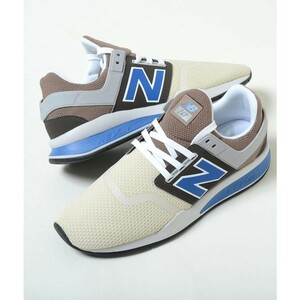 New Balance☆MS247NMC☆23cm☆ホワイト(クリーム)×ブラウン×ブルー☆ニューバランス☆スニーカー☆シューズ☆靴