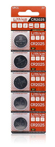 CR2025 ボタン電池 5個セット 電卓 時計 カメラ