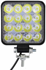 led作業灯48W 12v 24V対応 防水IP67 光器 アウトドア 防災 停電 キャンプ 駐車場用 軽トラ トラックバックライト船舶 路肩灯