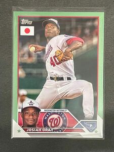 Topps 2023 Japan edition ナショナルズ　JOSIAH GRAY