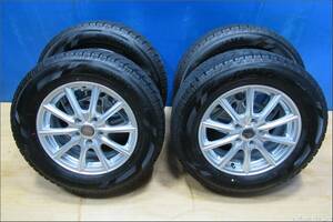 ★★5534★★ヨコハマ215/65R16スタッドレス・2022年タイヤ・ECOFORME 16×6.5J・IS54・穴5・PCD114.3・社外アルミホイール4本セット★★