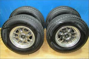 ★★5561サ★★ダンロップ・265/70R16スタッドレス・LODIODRIVE 16×8J・ET+7・穴6・PCD139.7・日本製アルミホイール4本★★プラド95