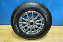 サ★5575★ダンロップ・195/80R15・スタッドレス・2022年・タイヤ・BISON 15×6J・ET44・穴6・PCD139.7・社外アルミ・キャラバン等★_画像2