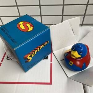 アヒル隊長　スーパーマン柄　room interior products deluxe duck フィギュア ソフビ