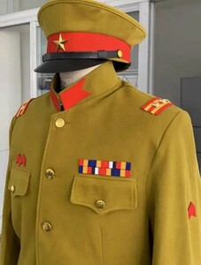 【送料無料】中国 軍 軍服 ヴィンテージ ジャケット　帽子【複製品】