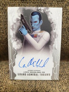 topps Star Wars Masterworks Lars Mikkelsen Grand Admiral Thrawn ラーズミケルセン スローン大提督 直筆サインカード スターウォーズ