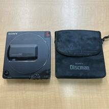 CD94 CD回転 SONY Discman D-250 CDプレーヤー ポータブルCDプレーヤー 通電OK 現状品_画像1