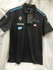 ★送料無料★Mercedes EQ Formula E Team オフィシャル ポロシャツ ブラック 半袖　Mサイズ
