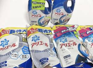 即決♪送料無料♪アリエール 洗剤 液体 6個セット　スポーツ　1.34g 750g 超特大 1kg P&G