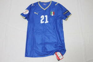 2008 イタリア代表 ユニフォーム ホーム ピルロ #21 M UEFA EURO 2008 パッチ プーマジャパン 国内正規品 新品未使用 タグ付き