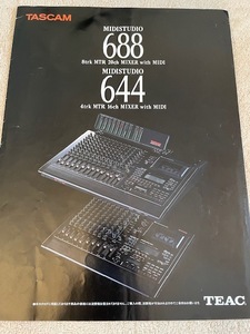  Tascam TASCAM MIDISTUDIO 688 644 каталог 1989 год 