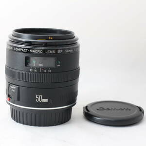 ジャンク品 Canon 単焦点マクロレンズ EF50mm F2.5 コンパクトマクロ フルサイズ対応 キヤノン #U1098