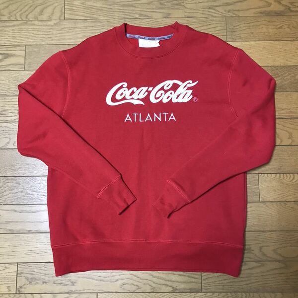 Cola Cola MEN’S CREWNECK SWEATSHIRT size-SM(着丈67身幅56) 中古(美品) 送料無料 NCNR