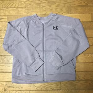 UNDER ARMOUR WOMEN’S RIVAL FLEECE BOMBER JACKET size-SM(着丈59身幅65) 中古 NCNR