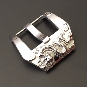  high class stainless steel buckle tail pills Dragon dragon installation width 20mm silver 1 point only **** remainder 1