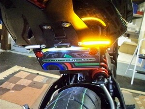 SBL フェンダーレスキット NINJA650 (12-16) LED ブレーキ ウィンカー内蔵 ナンバーイン 裏ペタ カスタム US アメリカ 13 14 15