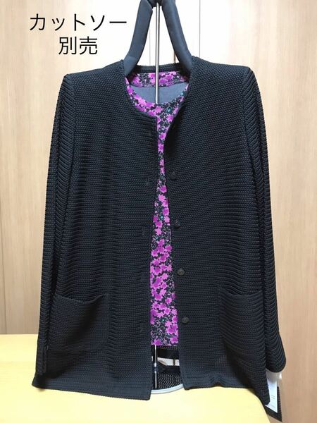 [新品] 激安・在庫処分　13号　レディースジャケット　ミセスジャケット　婦人ソアロンジャケット　高級素材　日本製