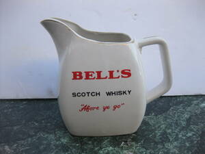 【1円～】Bells Scotch Whisky ベルズスコッチウイスキー 水差し ピッチャー ノベルティ？ 陶器製