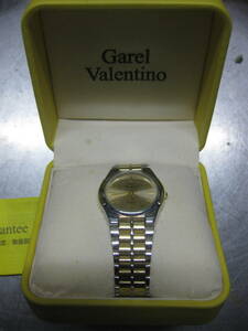 【1円～】GarelValentino ガレルバレンチノ クォーツ 腕時計 ケース付き 長期保管品
