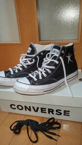 1円スタート　中古　Stussy Converse CHUCK 70 HI　ストゥーシー　コンバースオールスター　A01765C　28.5cm　