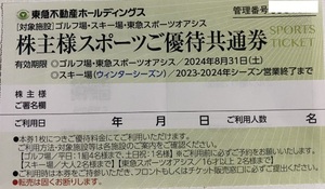 東急不動産 株主優待券 スポーツご優待共通券 スキー場 リフト券 割引券1～2枚 ハンターマウンテン塩原 マウントジーンズ スポーツオアシス