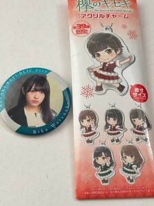 欅坂46 渡辺梨加 欅のキセキ アクリルチャーム アクリルキーホルダー 缶バッジ 櫻坂46