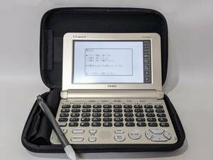 【4237】1円スタート! CASIO EX-word XD-SK6810 カシオ 電子辞書 国語 英和 和英 稼働品 美品 ハードケース タッチペン付 単三電池新品入り