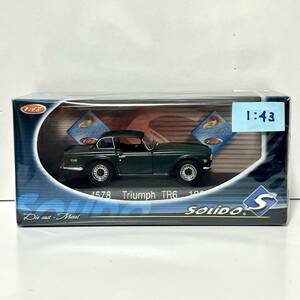  Solido 1/43 Triumph TR6 1969 green . out of print England famous car Ixo EBBRO Minichamps 