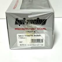 【新品】1/43 HPI ランチア ストラトス HF ストラーダ イエロー　1472台限定　ホットウィール エブロ イクソ_画像3