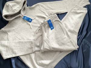  unused 2XL adidas originals Parker sweat top and bottom set reverse side nappy regular goods Adidas Originals gray pants setup 