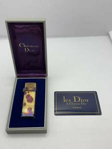 F403 ガスライター Christian Dior クリスチャンディオール ゴールド ローラー 着火未確認 喫煙具 喫煙グッズ 