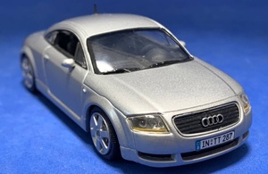  【初期ウイングレスサンプル】Ж PMA ミニチャンプス 1/43 初代 アウディ Audi TT coupe 8N 1998 Silver 銀 MINICHAMPS Ж【車両のみ】