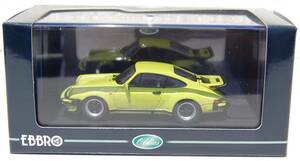 【未開封】Ж エブロ 1/43 ポルシェ 911 930 ターボ 3.0 1975 ライトグリーン / EBBRO Porsche 911 Turbo Light Green Ж S RS RSR 964 993