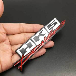 【金属製】HKS Powers エンブレム ステッカー C　オーソドックスなHKSロゴタイプ！