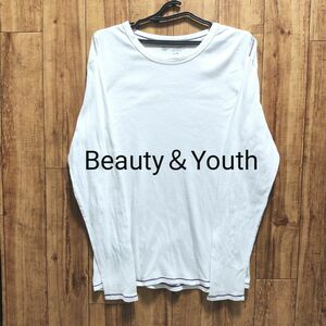 Beauty＆Youth ビューティーアンドユース 長袖Tシャツ ロンT 無地