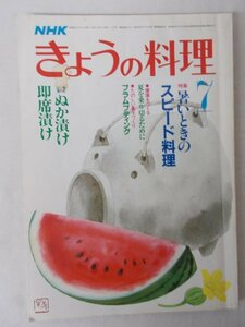 AR13282 NHKきょうの料理 1986.7 ※傷みあり 暑いときのスピード料理 夏を乗り切るために プラムプティング ぬか漬け 即席漬け カレー