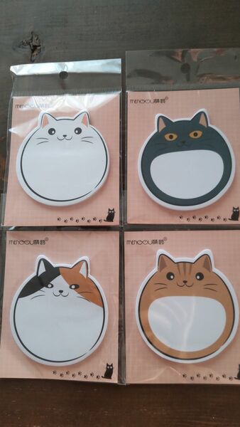 付箋　新品　ねこ付箋　メモ帳