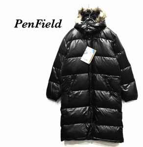 NOS デッドストック 90s ヴィンテージ Penfield ペンフィールド シャイニー ロング ダウン コート L ブラック ビンテージ アウトドア