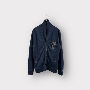 TOMMY HILFIGER トミーヒルフィガー スウェットカーディガン ネイビー サイズXL トップス メンズ ヴィンテージ 6