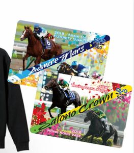 QUOカード500円分2枚 サトノクラウン&アドマイヤマーズ　JRA 競馬 チャンピオンズカップ welcomeチャンス