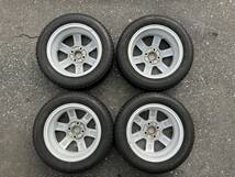 【送料込】ホンダ純正 N-ONE アルミホイール 4.5J14+40 ENKEI ブリヂストン VRX2 155/65R14 4本セット N-BOX N-WGN スタッドレス_画像2