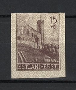 ドイツ 第二次世界大戦占領地区 エストニア 未使用切手 1941年 (4)