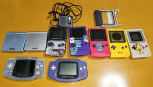  Game Boy Game Boy Advance Game Boy Advance SP body missed! Heisei era retro game machine set sale! with charger 
