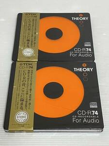 【未開封】TDK CD-R74 THEORY CD-RECORDABLE 2枚セット 日本製 高級グレード 希少 記録用 音楽 入手困難