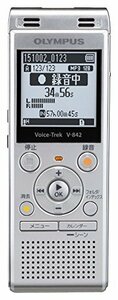 【中古】OLYMPUS ICレコーダー VoiceTrek 4GB MicroSD対応 V-842 シルバー V-842 SLV